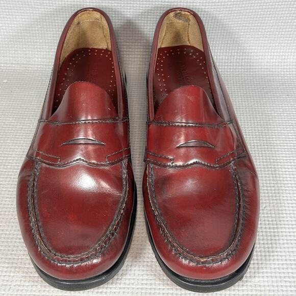 G.H. BASS & CO. Penny Loafers Men 11.5 Cordovan Made in USA Daniel Forbes Co. - Picture 4 of 14
